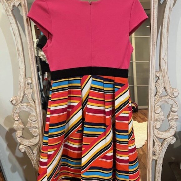 Anthropologie Plenty Tracy Reese Striped Fit & Flare Dress - Picture 2 of 3